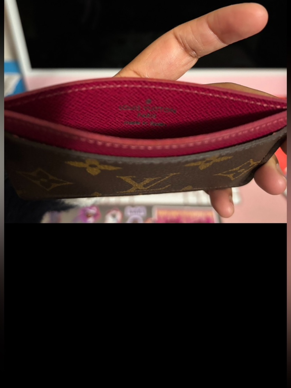 Louis Vuitton Fuschia Pink Monogram Cardholder Wallet - Picture 3 of 4